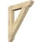 Ekena Millwork Traditional Slat Rough Sawn Bracket, Douglas Fir, 6"W x 38"D x 46"H BKT06X38X46TRA06RDF - alternate 1